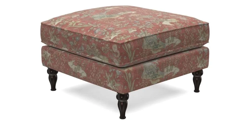 Cooksbridge Standard Footstool in Two Tone Plain Biscuit
