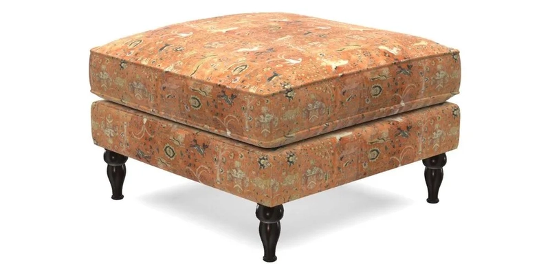 Cooksbridge Standard Footstool in Two Tone Plain Biscuit