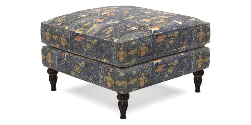 Cooksbridge Standard Footstool in Two Tone Plain Biscuit
