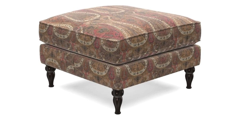 Cooksbridge Standard Footstool in Two Tone Plain Biscuit