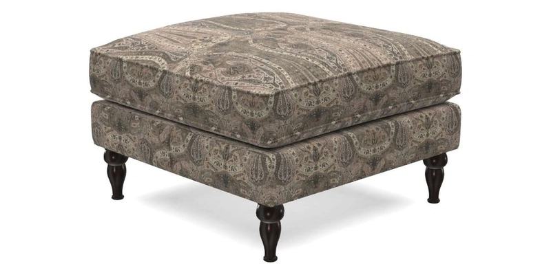 Cooksbridge Standard Footstool in Two Tone Plain Biscuit