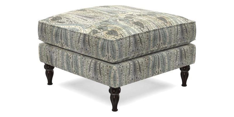 Cooksbridge Standard Footstool in Two Tone Plain Biscuit