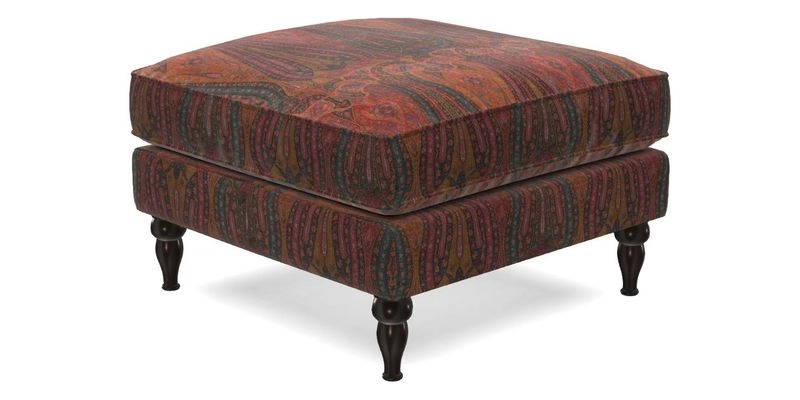 Cooksbridge Standard Footstool in Two Tone Plain Biscuit