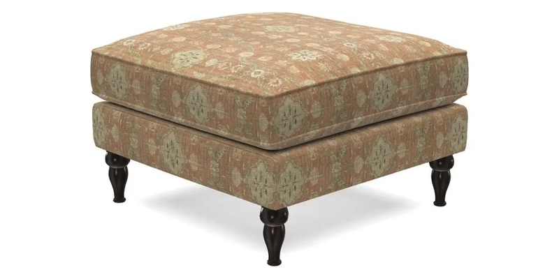 Cooksbridge Standard Footstool in Two Tone Plain Biscuit