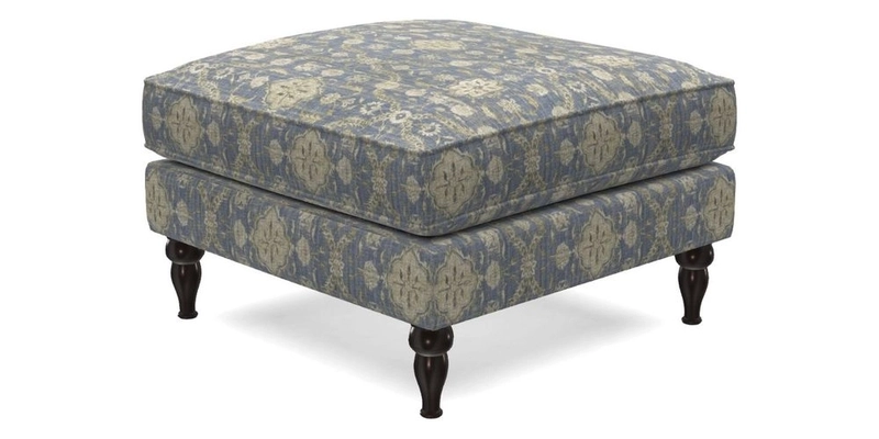 Cooksbridge Standard Footstool in Two Tone Plain Biscuit