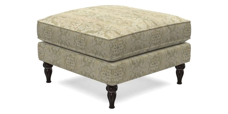 Cooksbridge Standard Footstool in Two Tone Plain Biscuit