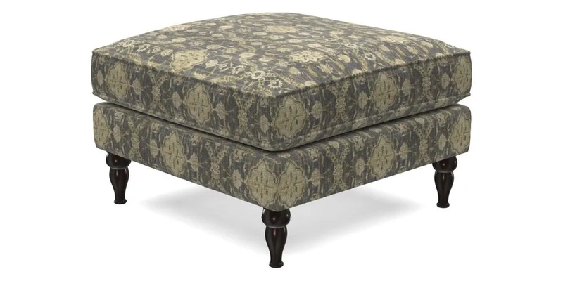 Cooksbridge Standard Footstool in Two Tone Plain Biscuit