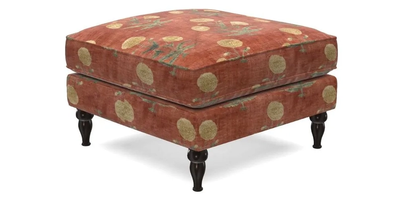 Cooksbridge Standard Footstool in Two Tone Plain Biscuit