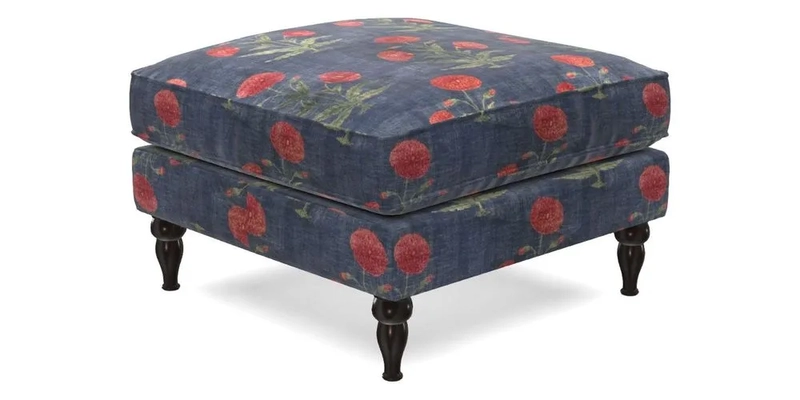 Cooksbridge Standard Footstool in Two Tone Plain Biscuit