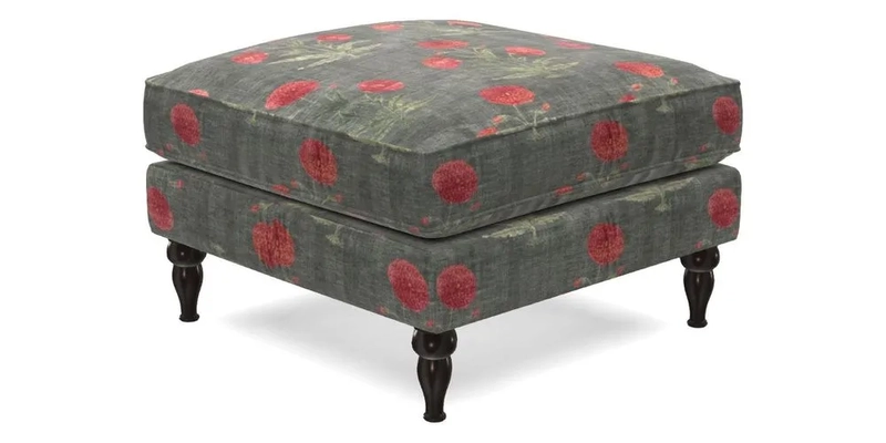 Cooksbridge Standard Footstool in Two Tone Plain Biscuit