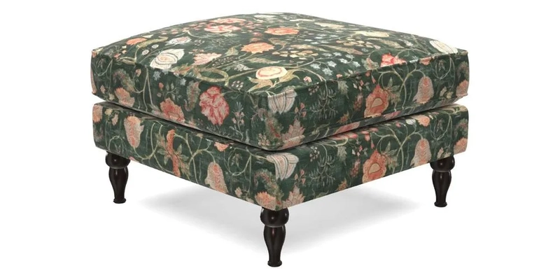 Cooksbridge Standard Footstool in Two Tone Plain Biscuit