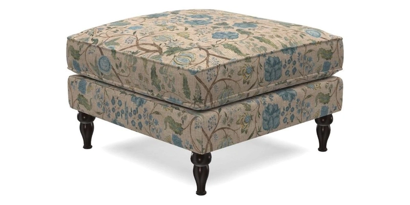Cooksbridge Standard Footstool in Two Tone Plain Biscuit