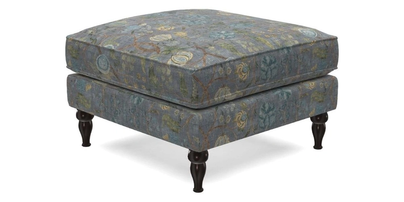 Cooksbridge Standard Footstool in Two Tone Plain Biscuit