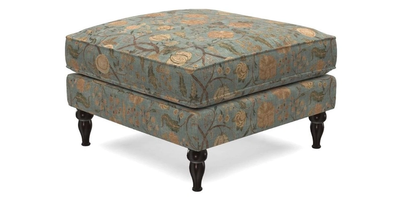 Cooksbridge Standard Footstool in Two Tone Plain Biscuit