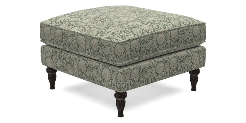 Cooksbridge Standard Footstool in Two Tone Plain Biscuit