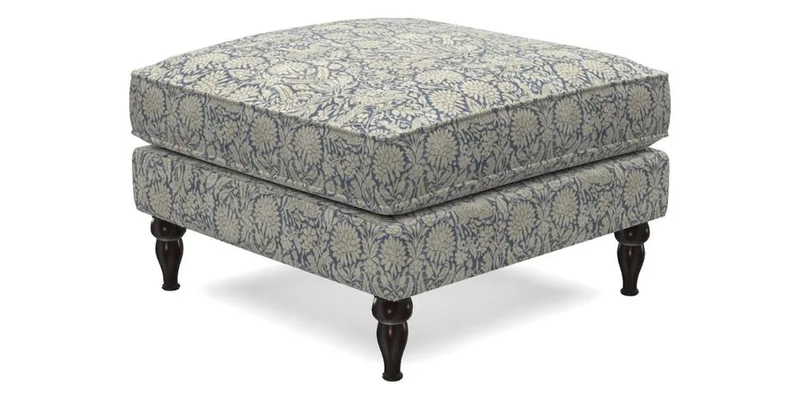 Cooksbridge Standard Footstool in Two Tone Plain Biscuit