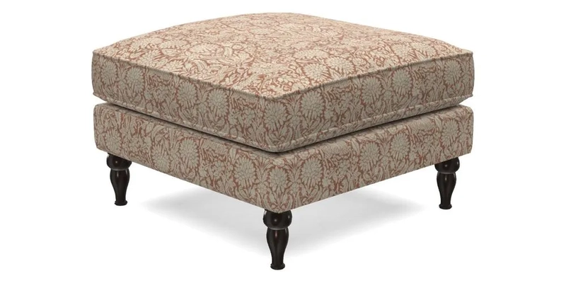 Cooksbridge Standard Footstool in Two Tone Plain Biscuit