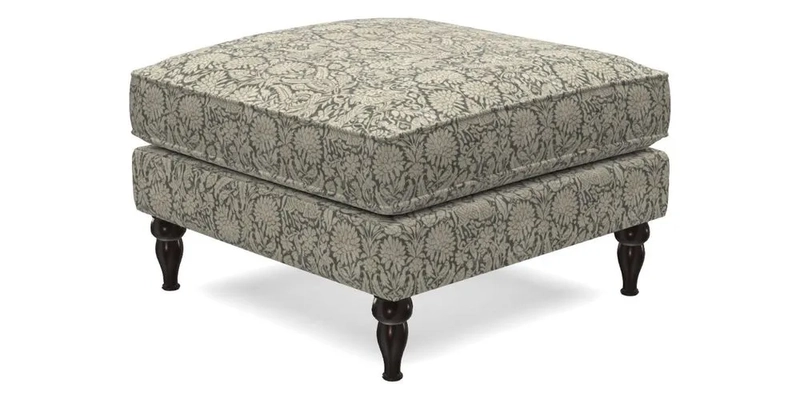 Cooksbridge Standard Footstool in Two Tone Plain Biscuit