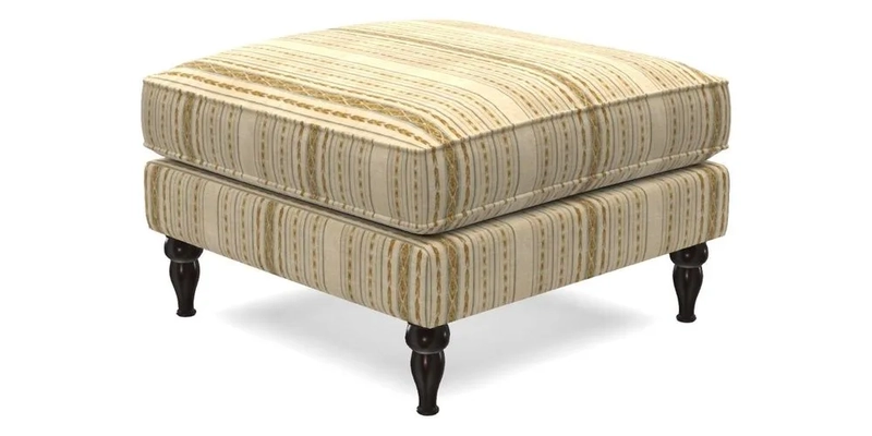 Cooksbridge Standard Footstool in Two Tone Plain Biscuit
