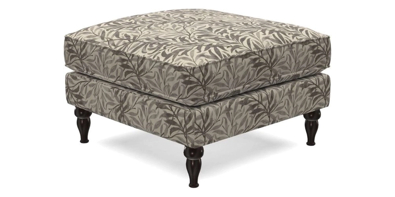Cooksbridge Standard Footstool in Two Tone Plain Biscuit