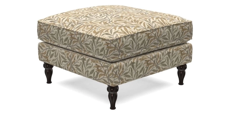 Cooksbridge Standard Footstool in Two Tone Plain Biscuit