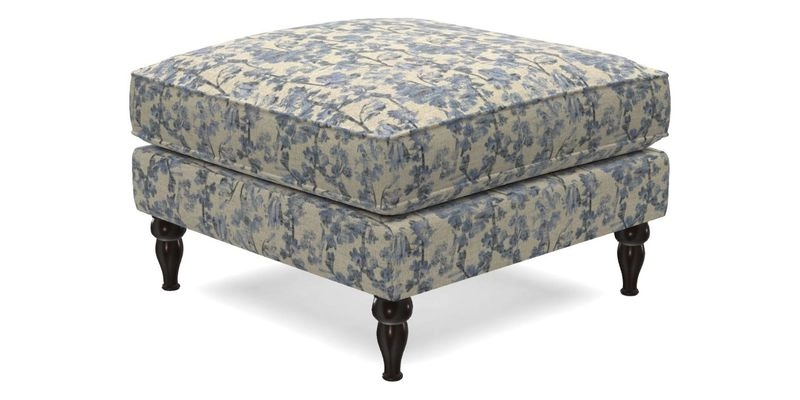 Cooksbridge Standard Footstool in Two Tone Plain Biscuit