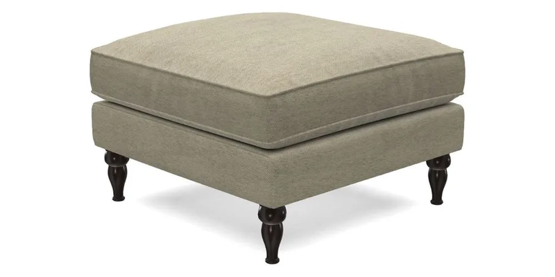 Cooksbridge Standard Footstool in Two Tone Plain Biscuit