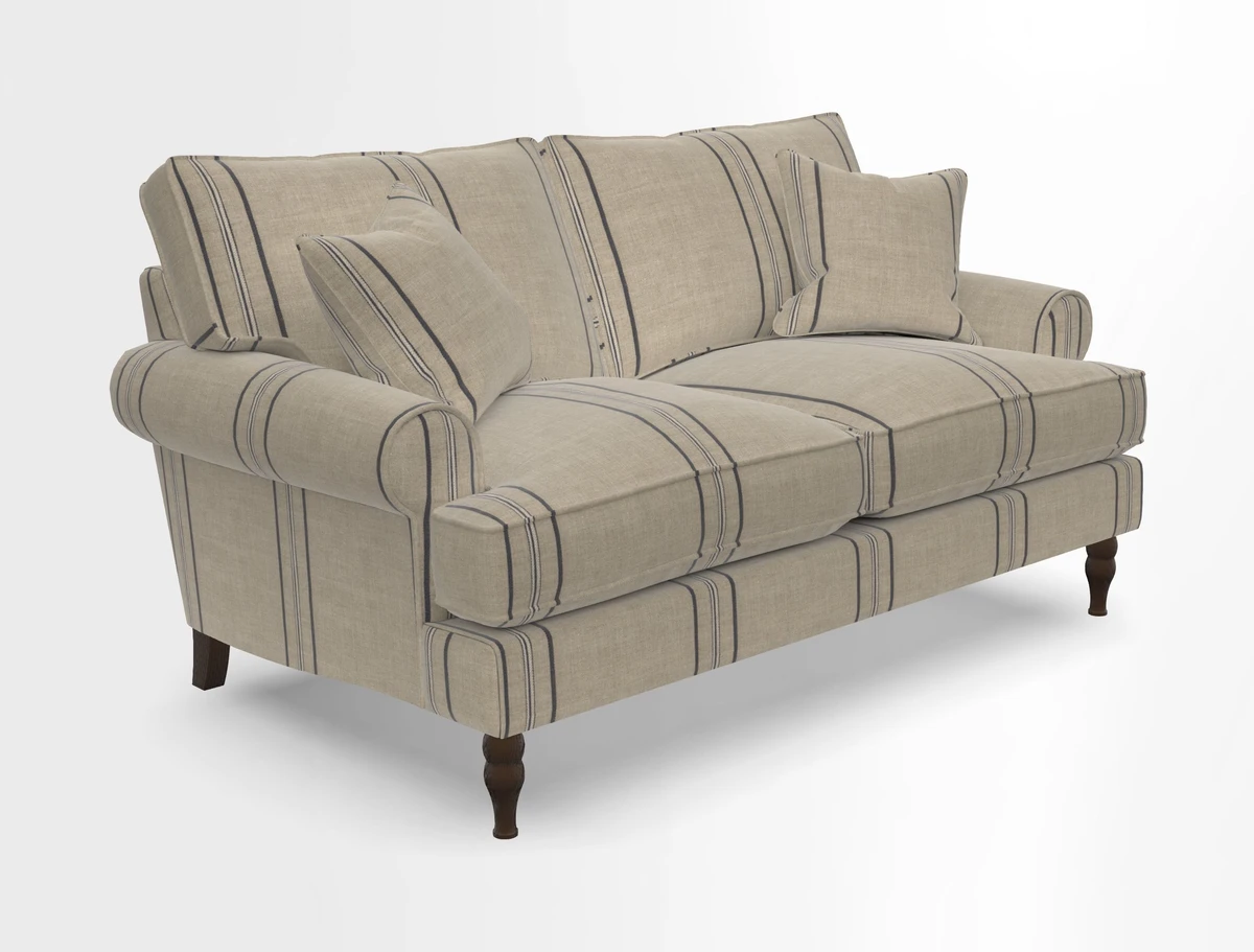 Cooksbridge 3 seater sofa in Linwood Omega Velvet Green Tea