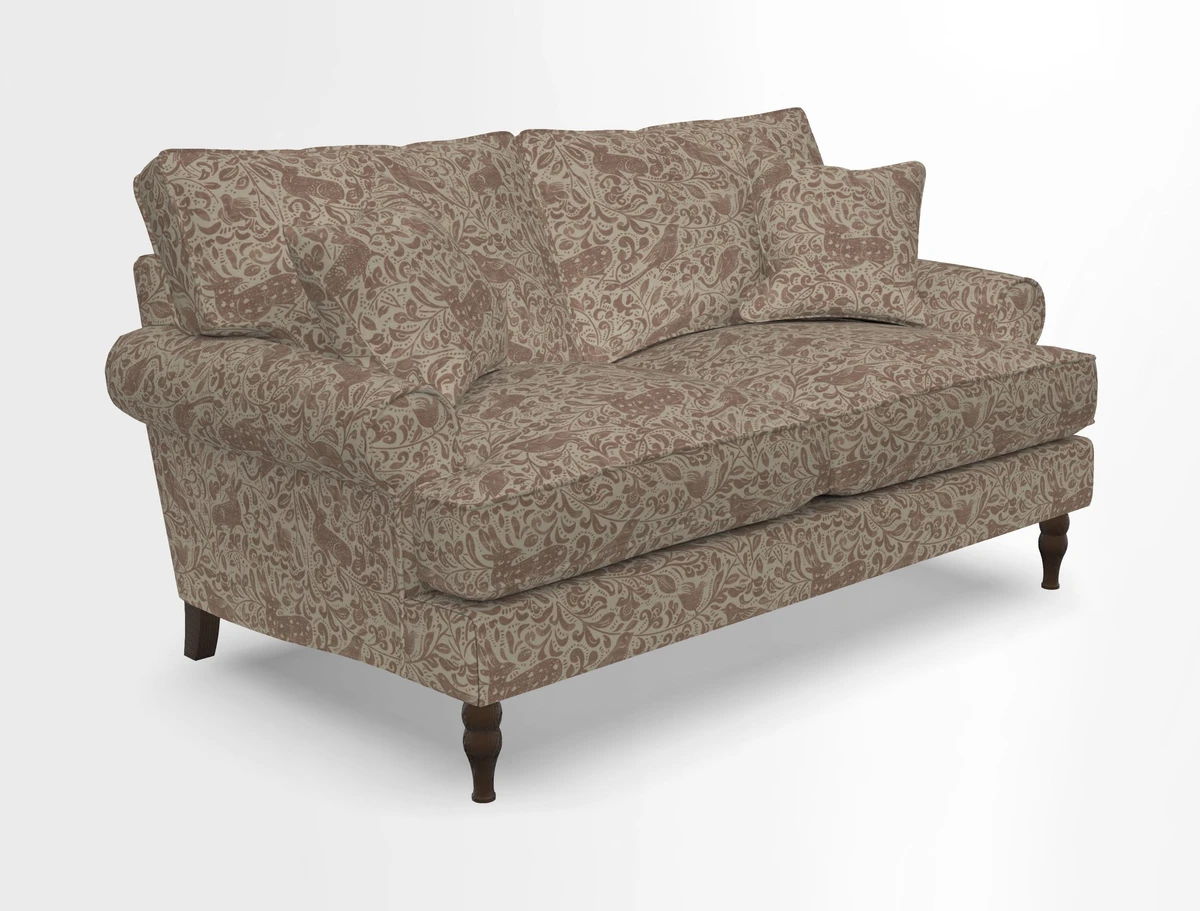 Cooksbridge 3 seater sofa in Linwood Omega Velvet Green Tea
