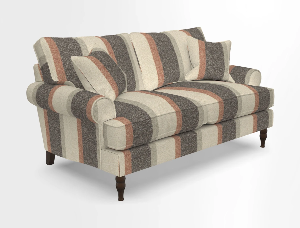 Cooksbridge 3 seater sofa in Linwood Omega Velvet Green Tea