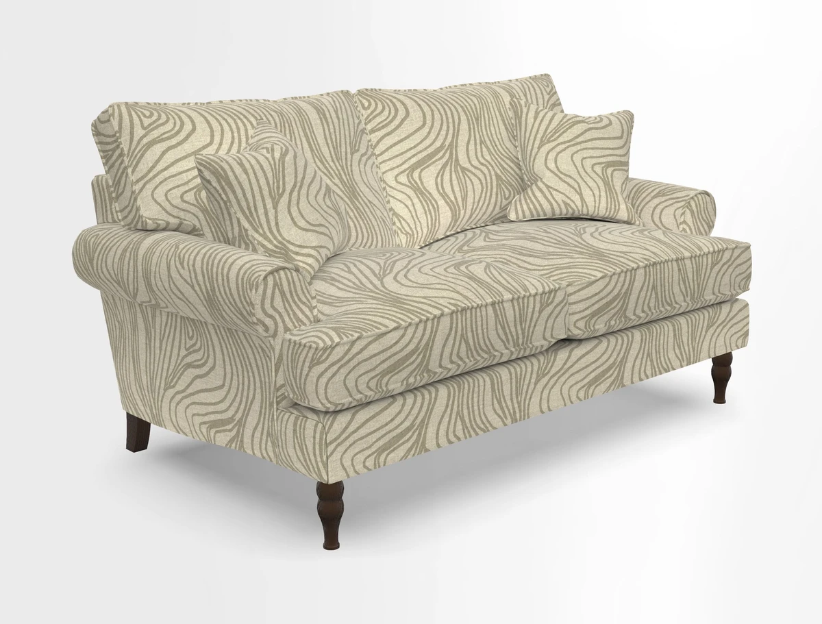 Cooksbridge 3 seater sofa in Linwood Omega Velvet Green Tea