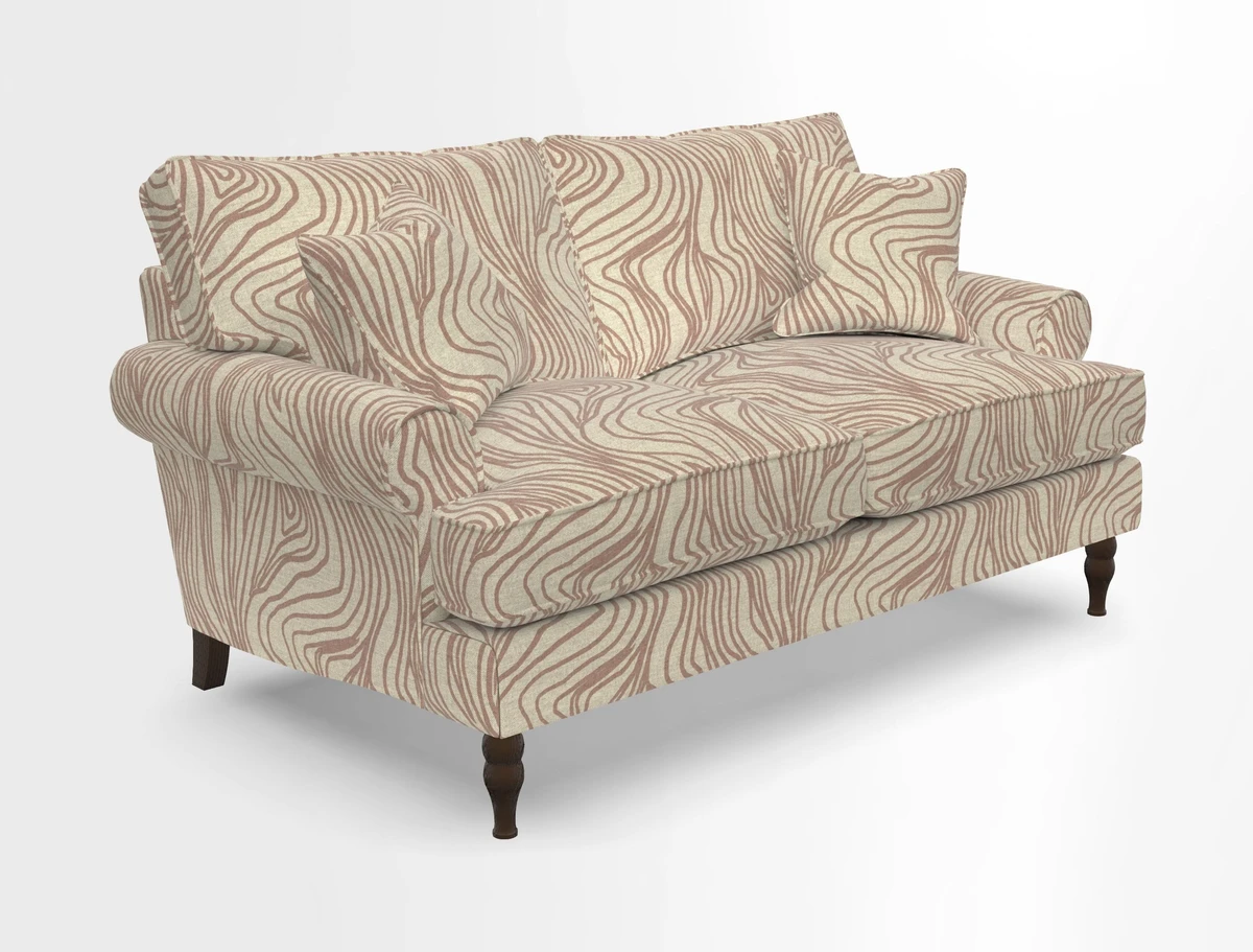 Cooksbridge 3 seater sofa in Linwood Omega Velvet Green Tea