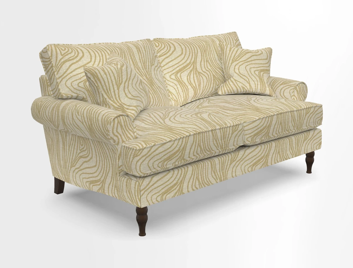 Cooksbridge 3 seater sofa in Linwood Omega Velvet Green Tea