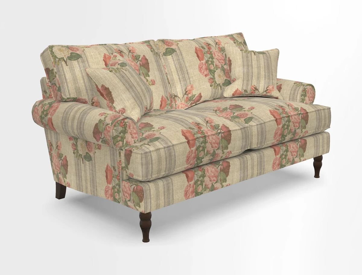 Cooksbridge 3 seater sofa in Linwood Omega Velvet Green Tea