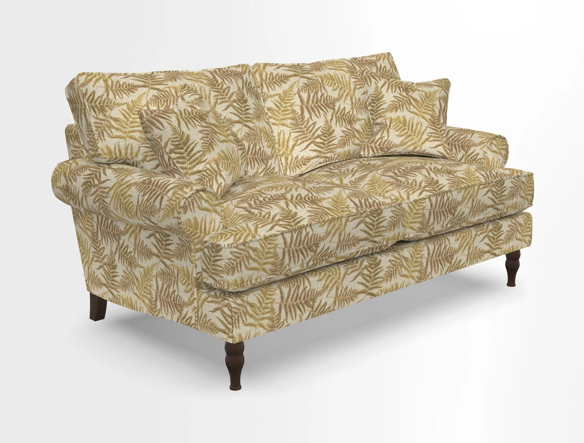 Cooksbridge 3 seater sofa in Linwood Omega Velvet Green Tea