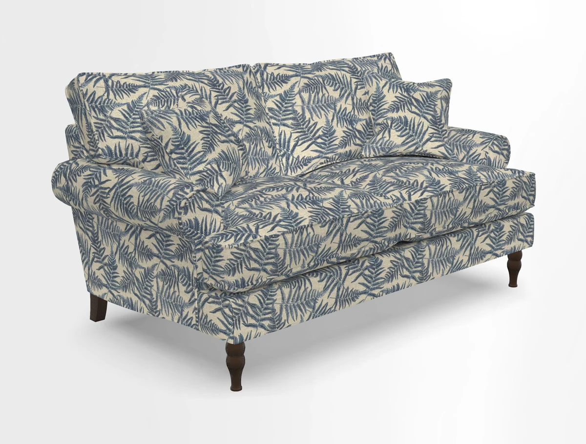 Cooksbridge 3 seater sofa in Linwood Omega Velvet Green Tea