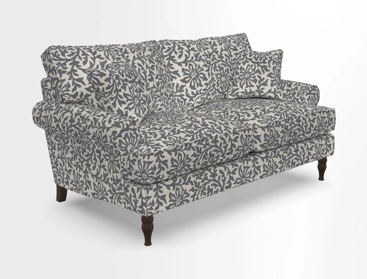 Cooksbridge 3 seater sofa in Linwood Omega Velvet Green Tea