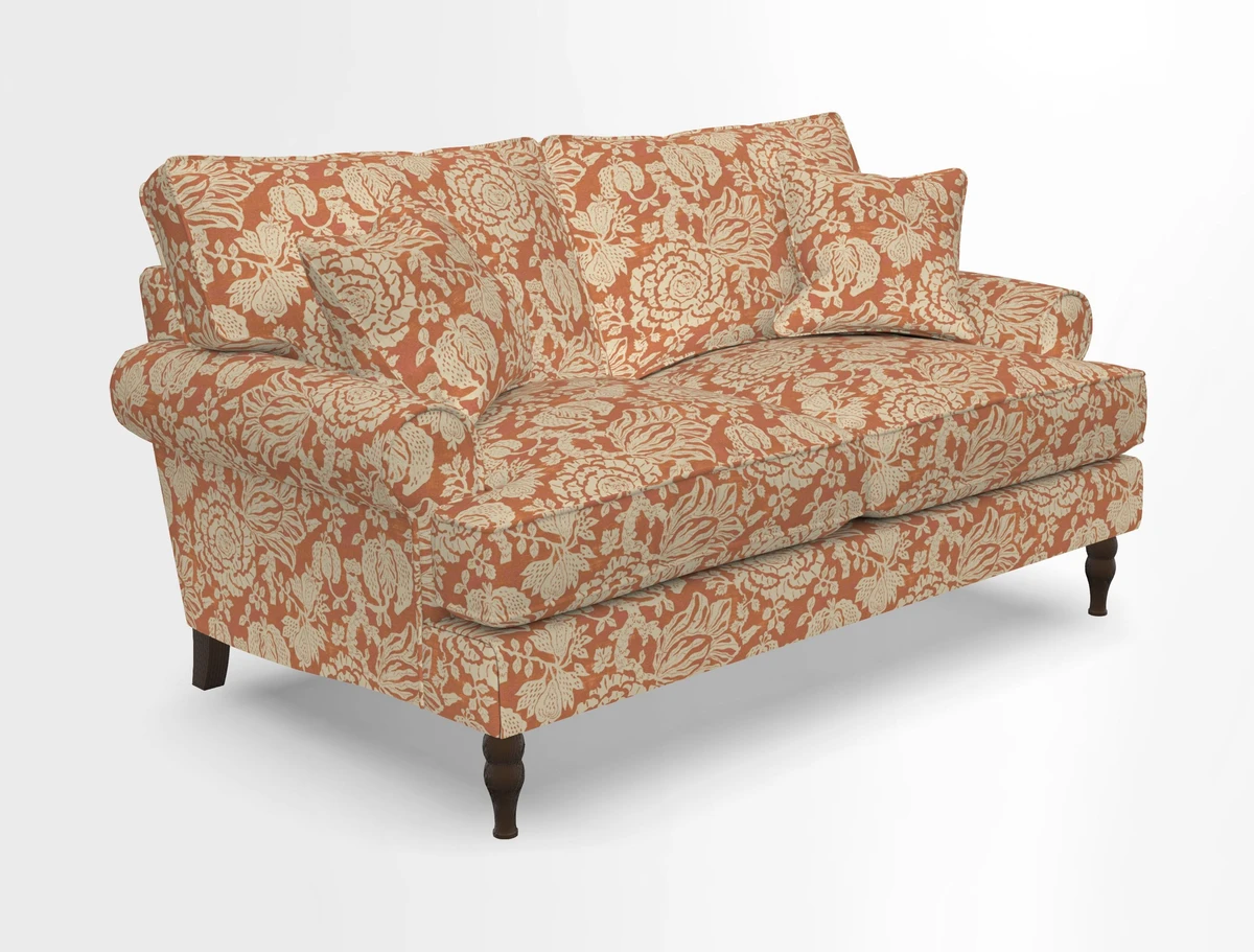 Cooksbridge 3 seater sofa in Linwood Omega Velvet Green Tea