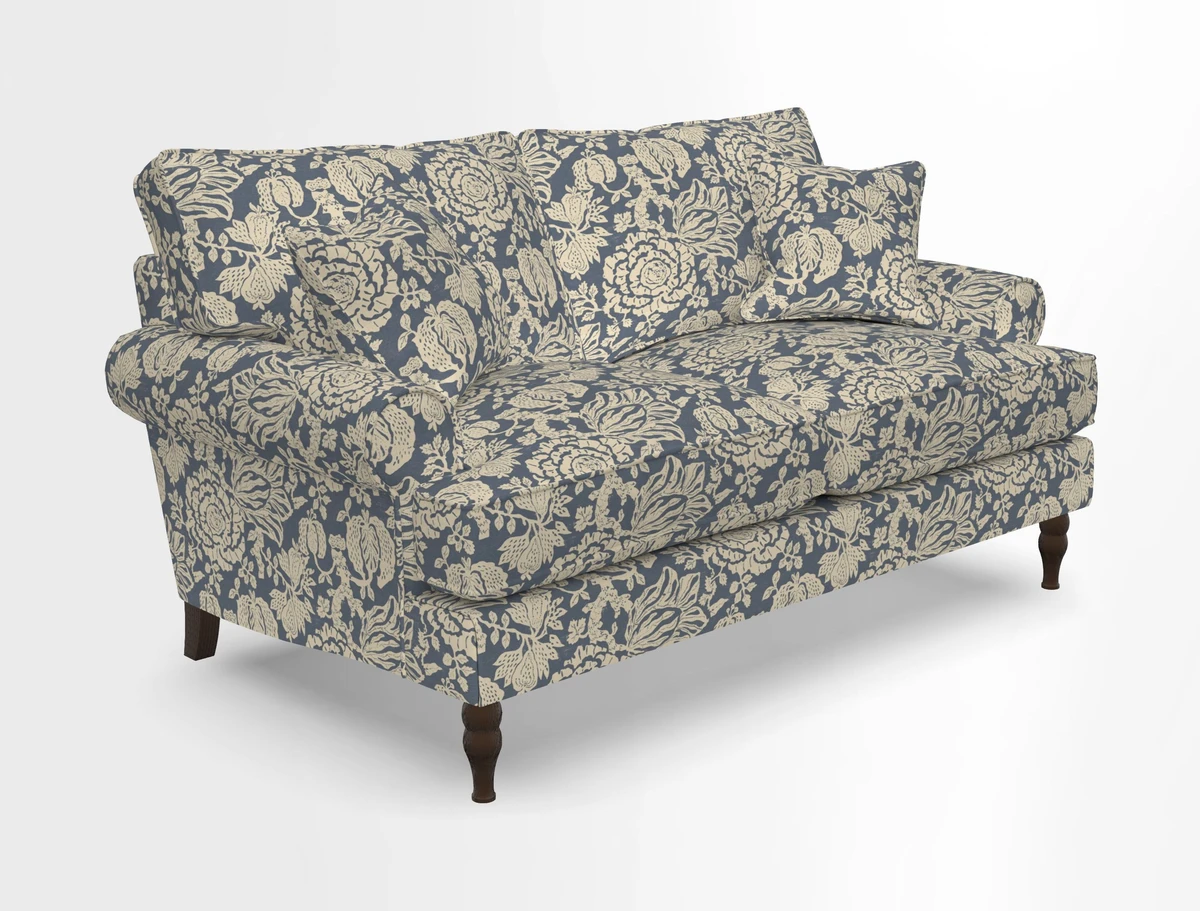 Cooksbridge 3 seater sofa in Linwood Omega Velvet Green Tea