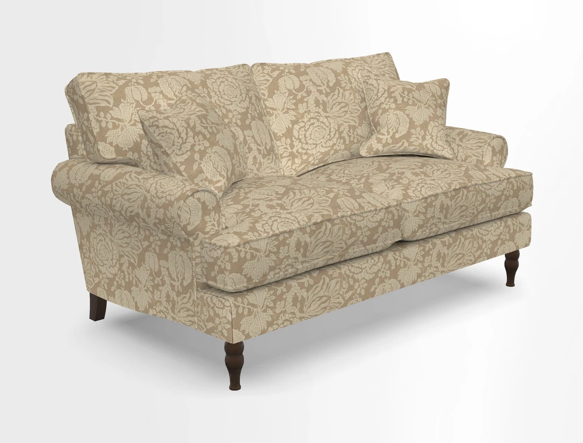 Cooksbridge 3 seater sofa in Linwood Omega Velvet Green Tea