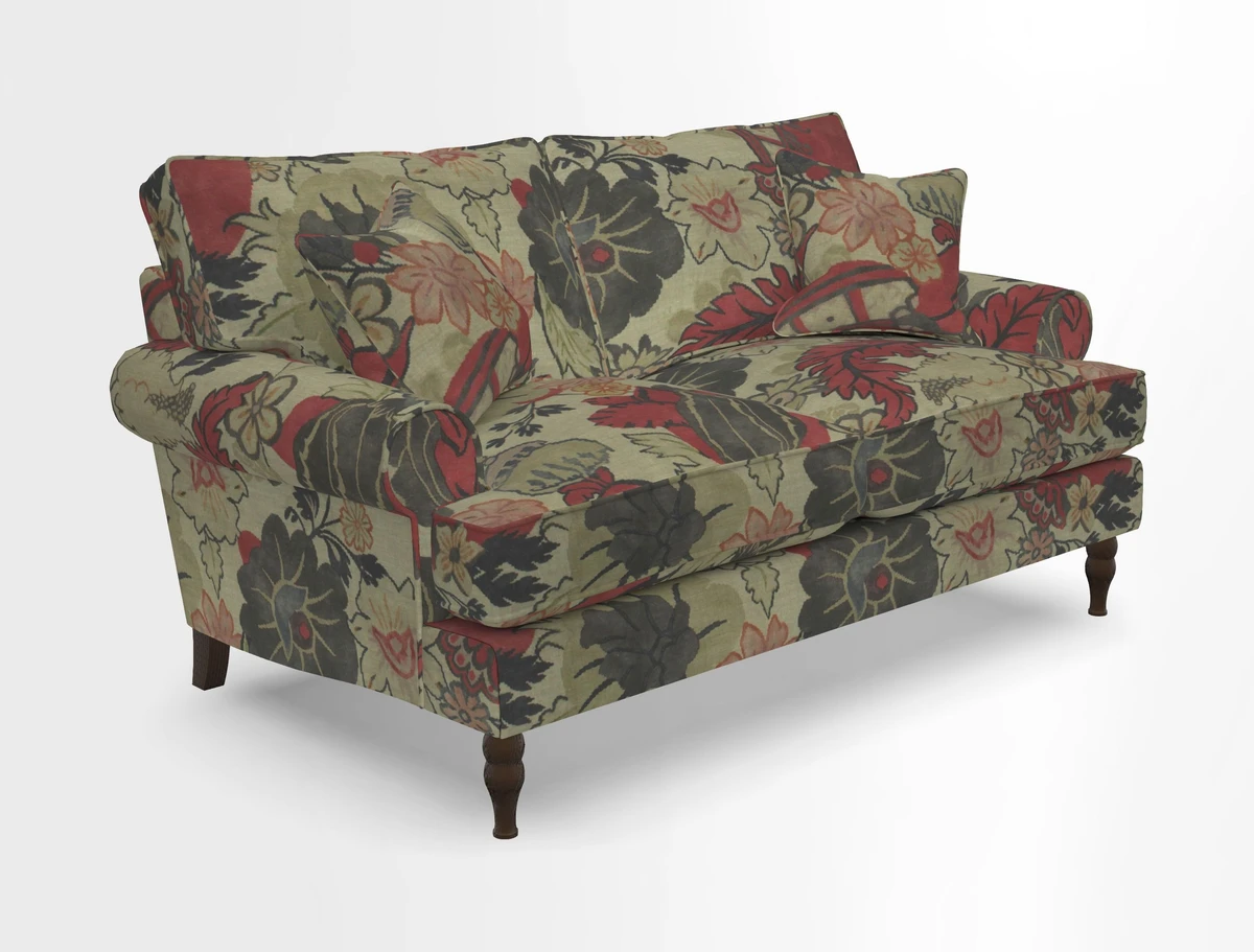 Cooksbridge 3 seater sofa in Linwood Omega Velvet Green Tea
