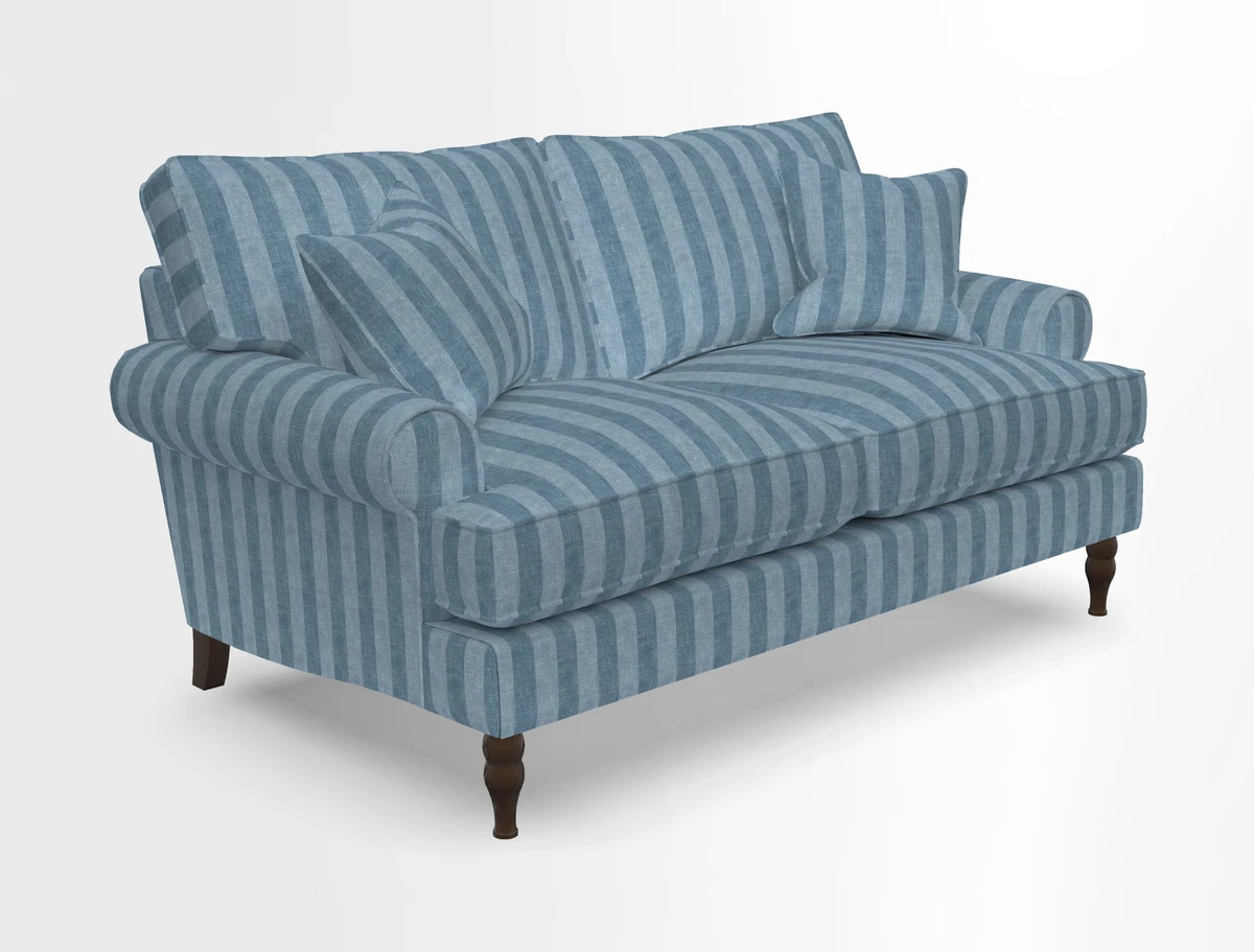 Cooksbridge 3 seater sofa in Linwood Omega Velvet Green Tea