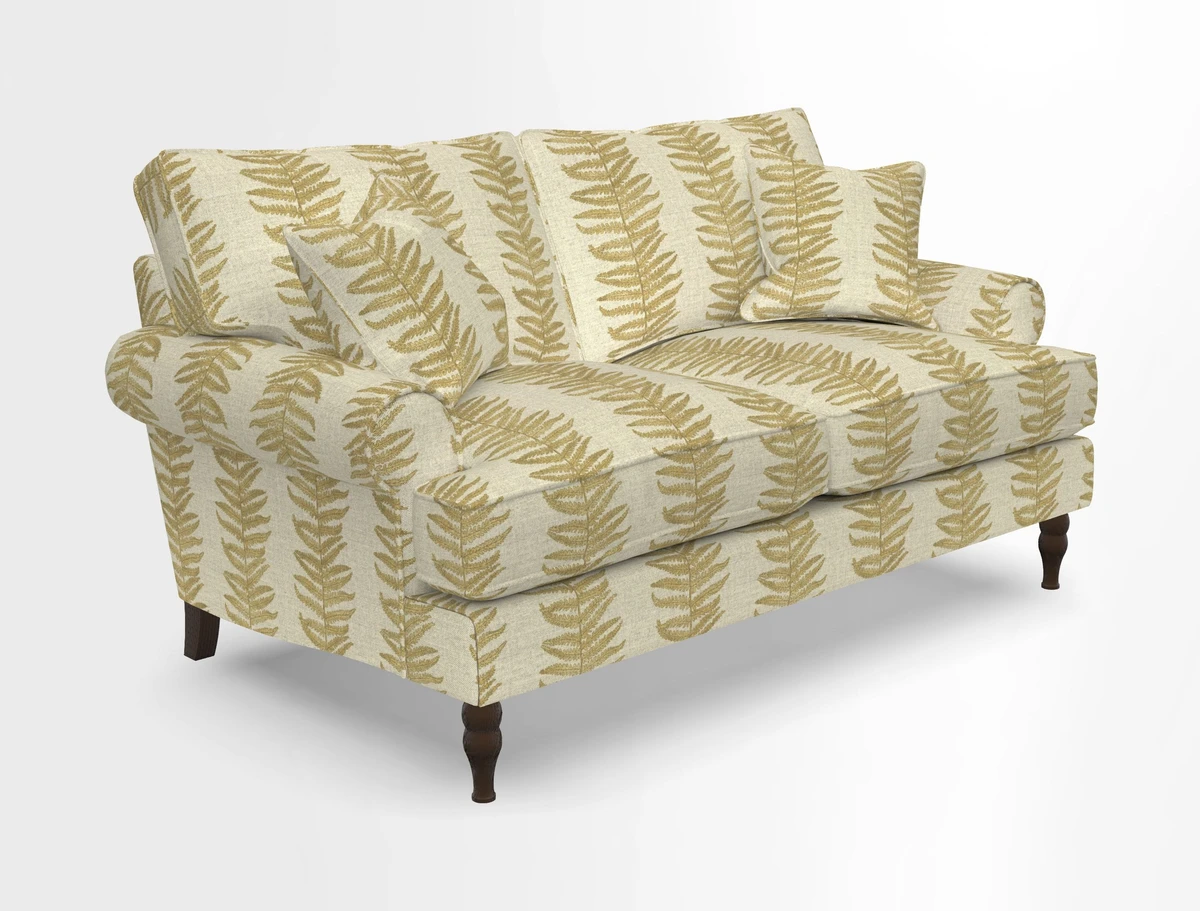Cooksbridge 3 seater sofa in Linwood Omega Velvet Green Tea