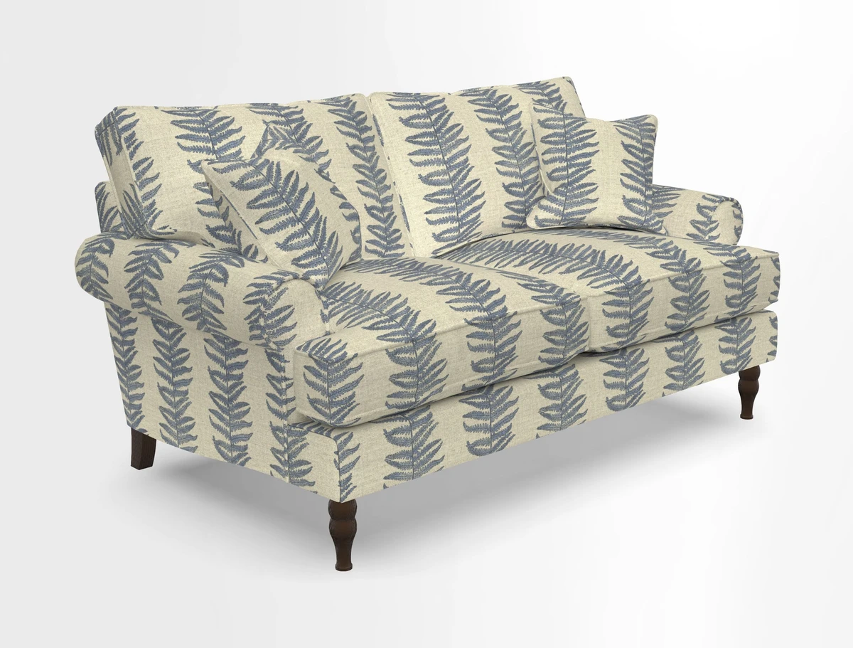 Cooksbridge 3 seater sofa in Linwood Omega Velvet Green Tea