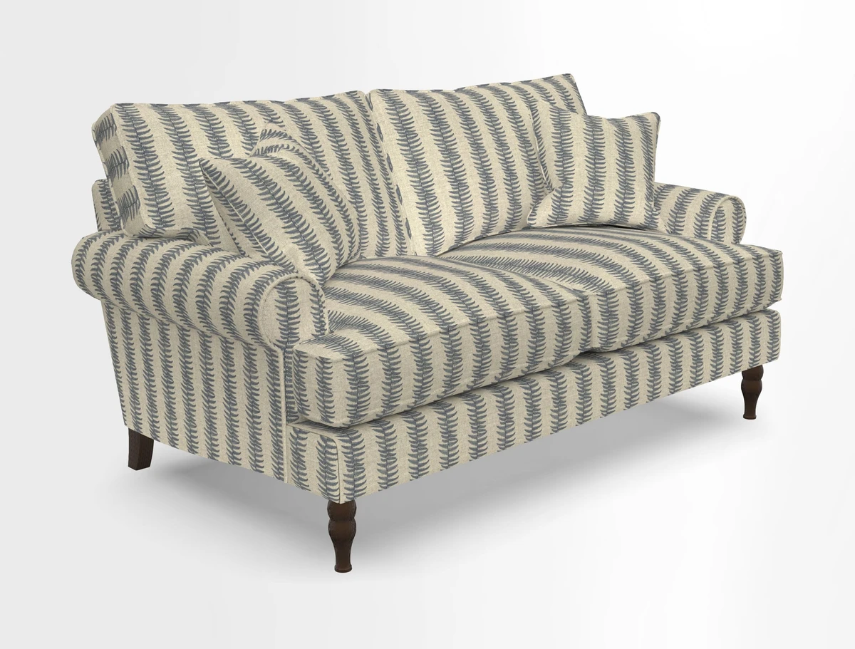 Cooksbridge 3 seater sofa in Linwood Omega Velvet Green Tea