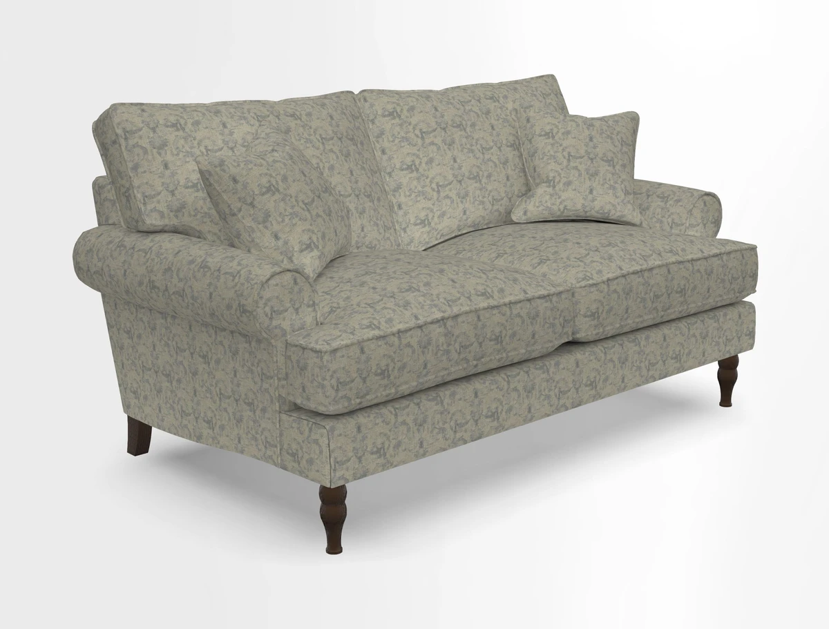 Cooksbridge 3 seater sofa in Linwood Omega Velvet Green Tea