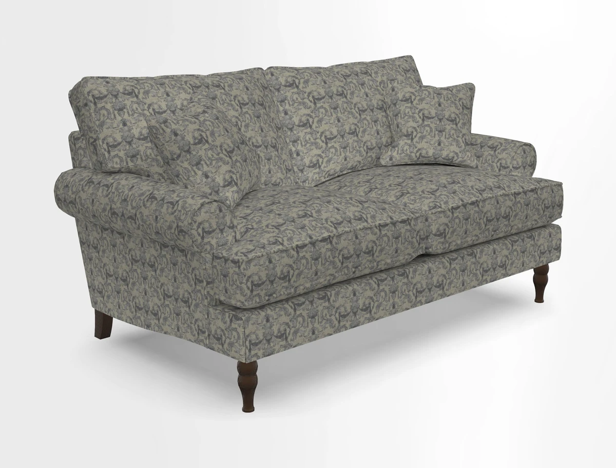 Cooksbridge 3 seater sofa in Linwood Omega Velvet Green Tea