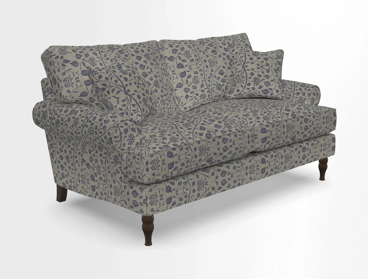 Cooksbridge 3 seater sofa in Linwood Omega Velvet Green Tea