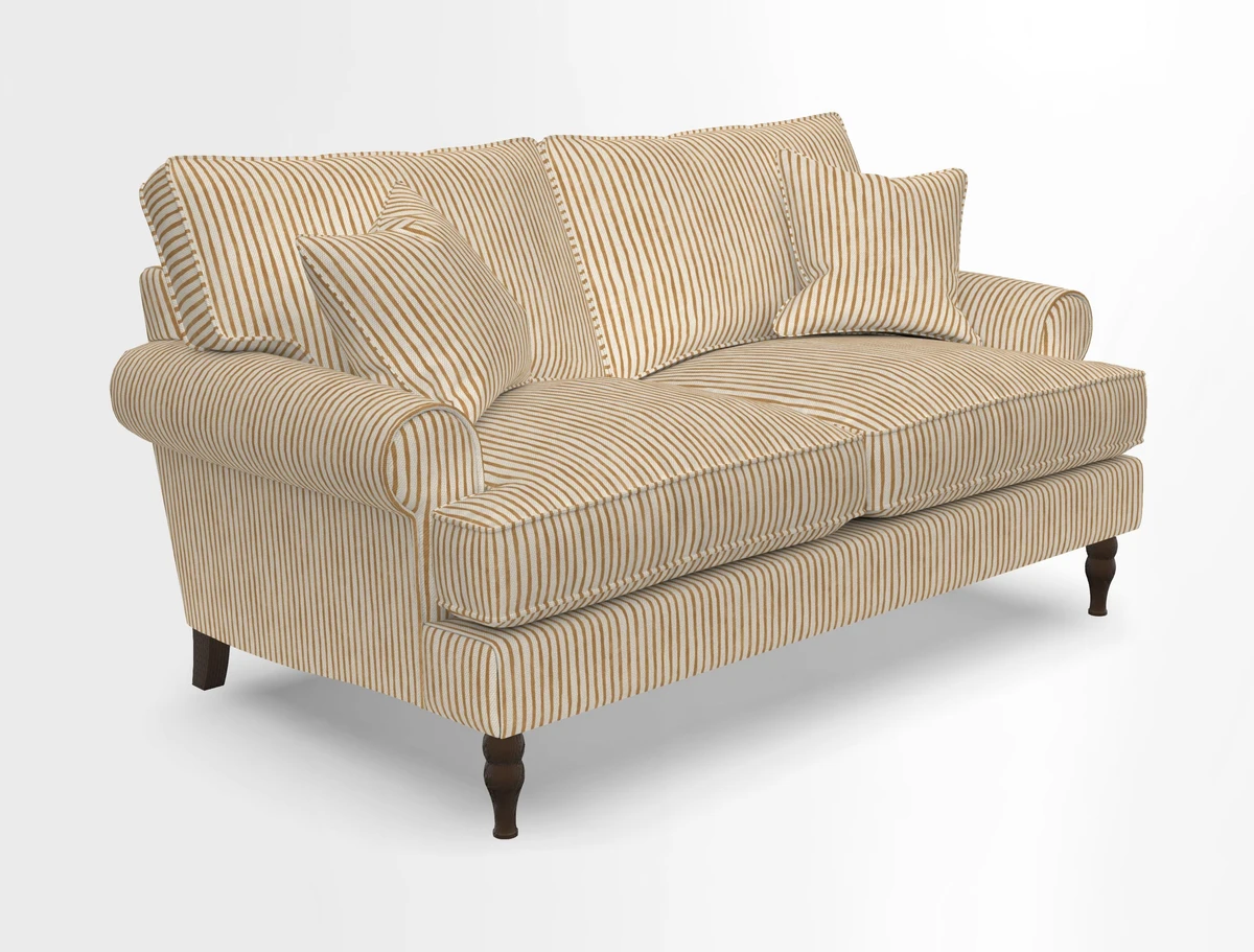 Cooksbridge 3 seater sofa in Linwood Omega Velvet Green Tea