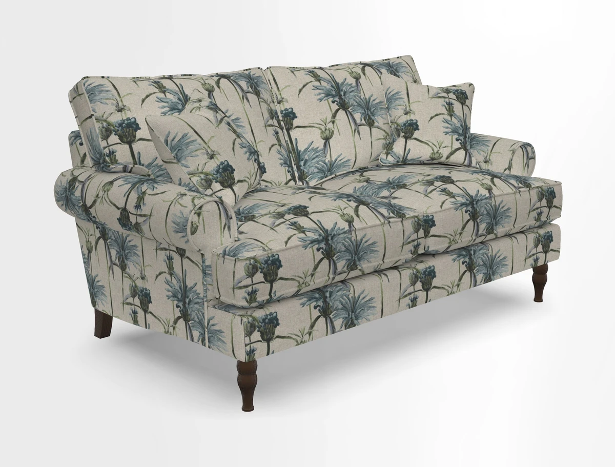 Cooksbridge 3 seater sofa in Linwood Omega Velvet Green Tea